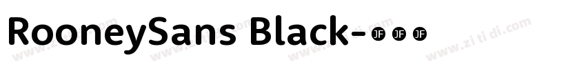 RooneySans Black字体转换